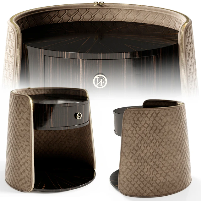 Кровать Vittoria Frigerio Appiani, тумба Contarini — Скачать