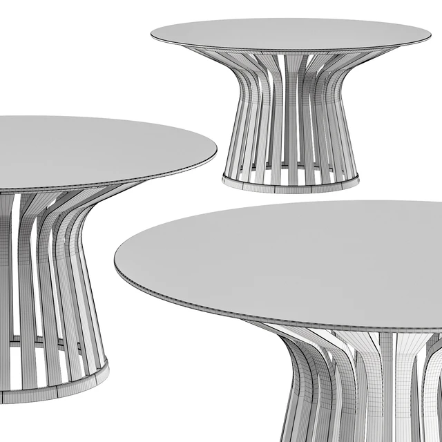 Cassina 390 Lebeau Wood Round Table — Скачать