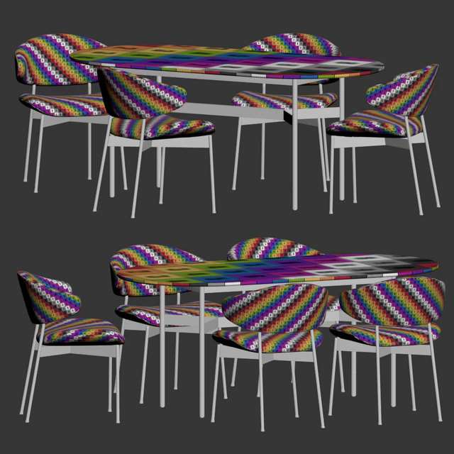 Luz Chair Harri Table Dining Set — Descargar