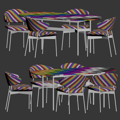 Luz Chair Harri Table Dining Set — Ver 2