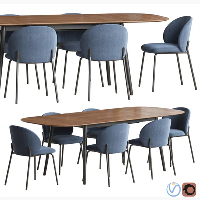 Kingston table Princeton chair Boconcept — Ver 1