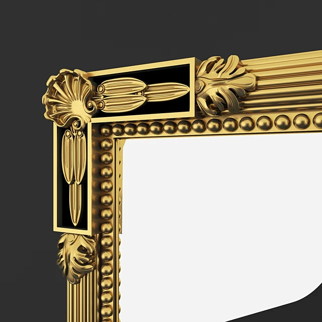Black and Gold Federal Style Mirror — Descargar