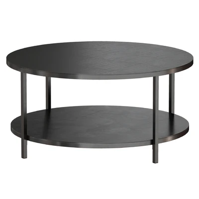 Круглый Журнальный столик Echelon Round Coffee Table (Crate and Barrel) — Вид 2