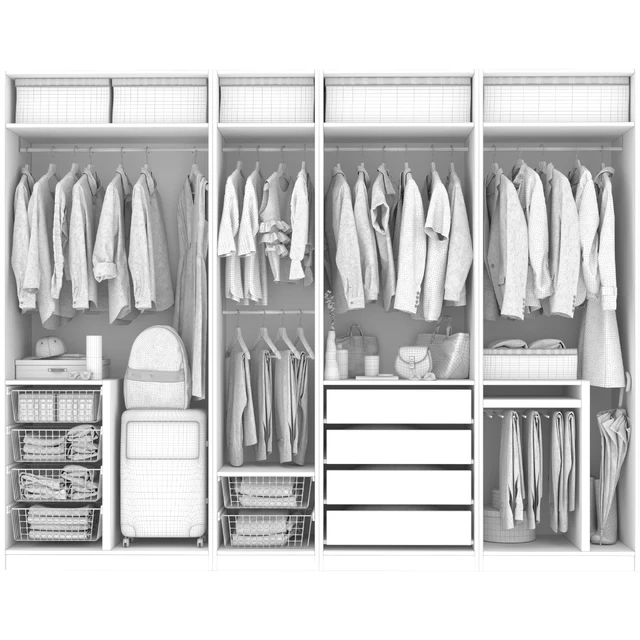 Wardrobe with decor clothes — Descargar