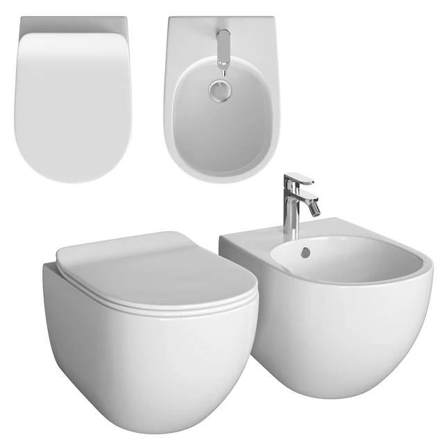 Toilet and bidet Artceram FILE 2.0 — Скачать