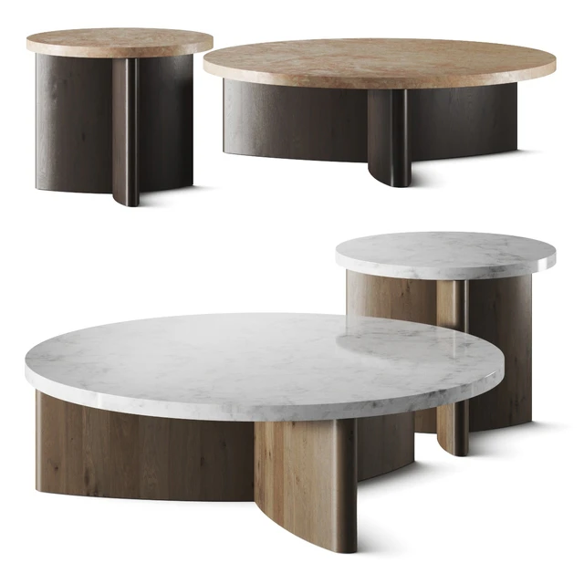 Four Hands Toli Travertine Coffee Table — Скачать