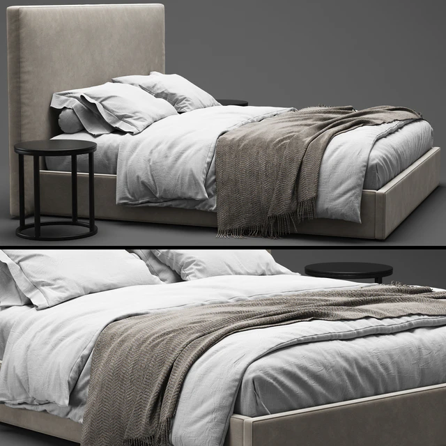 RH Sullivan Fabric Bed — Скачать