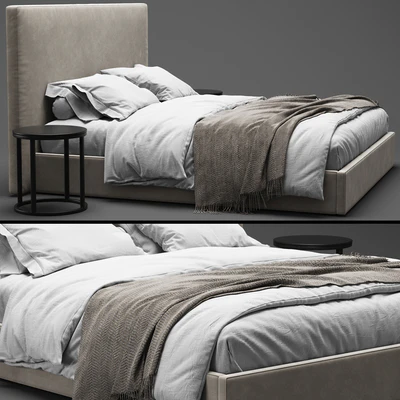 RH Sullivan Fabric Bed — Вид 1