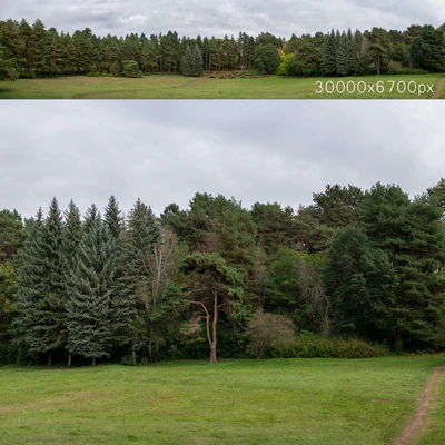 Осенняя панорама с деревьями. 30к — Вид 1