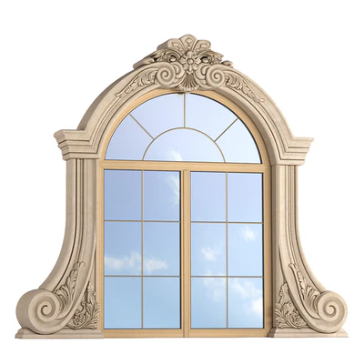 Classic Arched window frame.Dormer — download