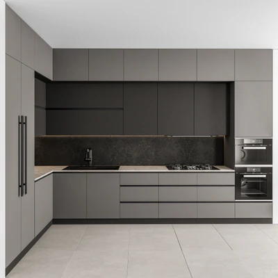 Kitchen Modern - Gray and Black 46 — Вид 1