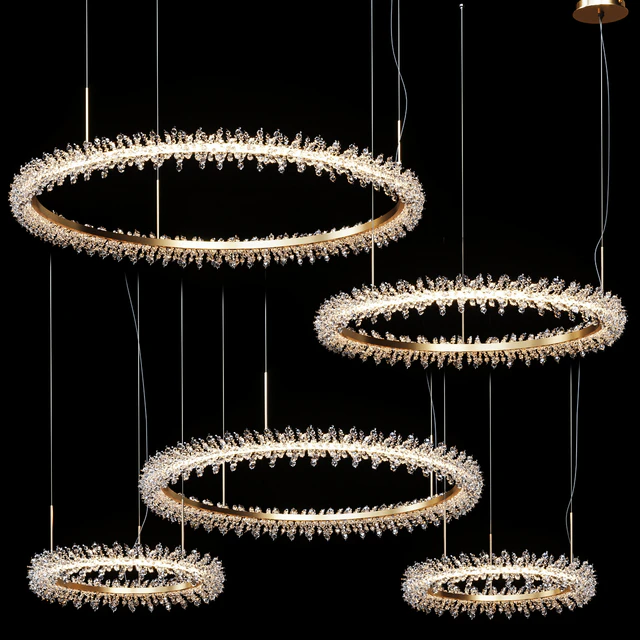 Collection Crystal ring luxury LED chandelier THERA SML XL — Descargar