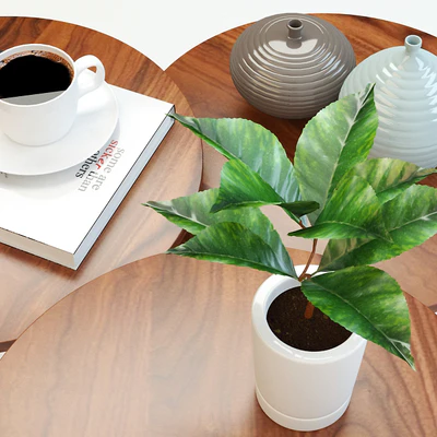 Coffee table and poof — Ver 2