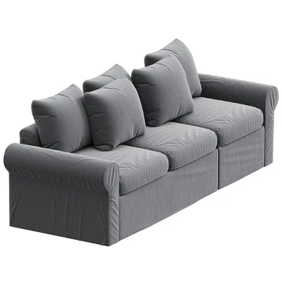 HARLANDA Sleeper sofa, Ljungen medium gray IKEA — Вид 3