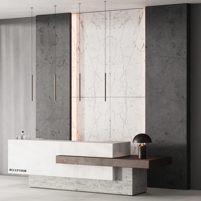 183 office furniture 03 reception desk 03 — Descargar