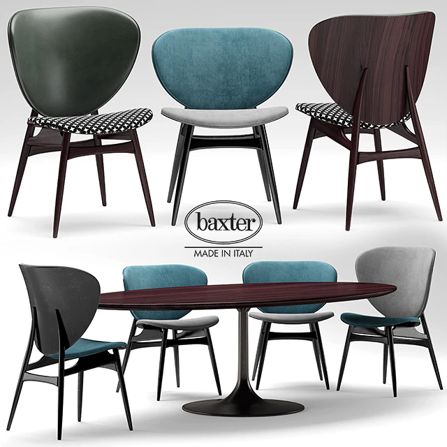 Table and chairs baxter ALVARO ALMA — Descargar