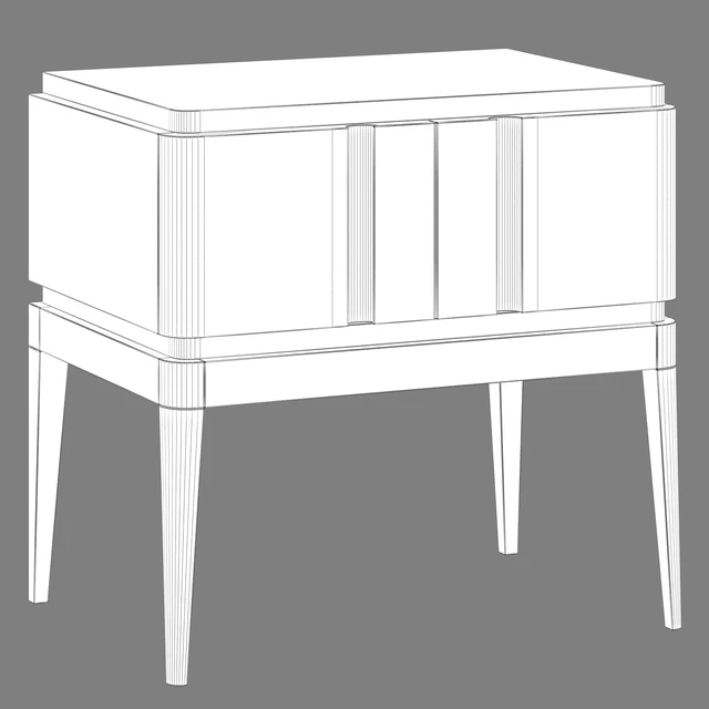 Bedside table Line Ellipse Furniture — Descargar