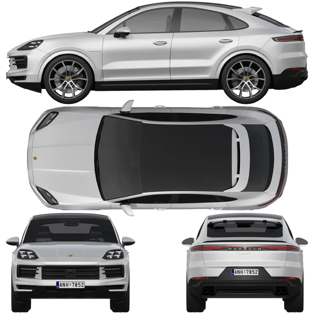 Porsche Cayenne E-Hybrid Coupé 2024 — Descargar