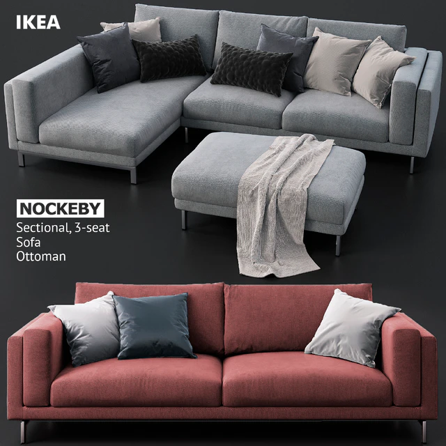Sofas and ottoman IKEA NOCKEBY — Descargar