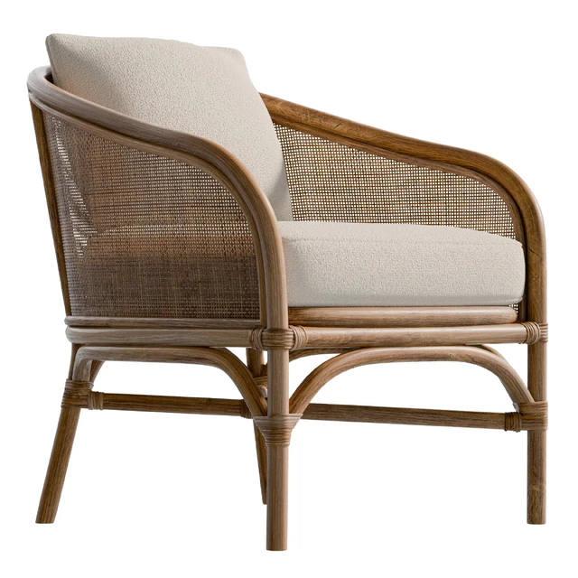 Captiva Rattan Upholstered Accent Chair — Descargar