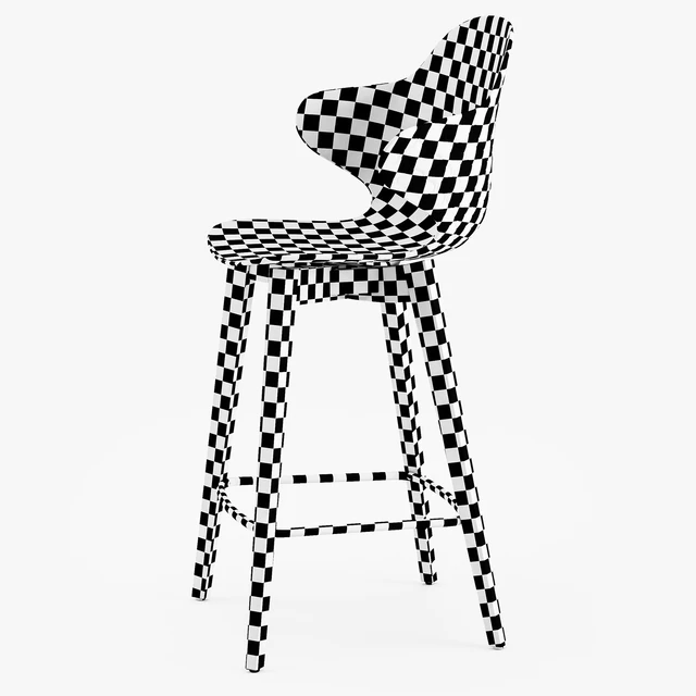 Calligaris Saint Tropez wood stool — Скачать
