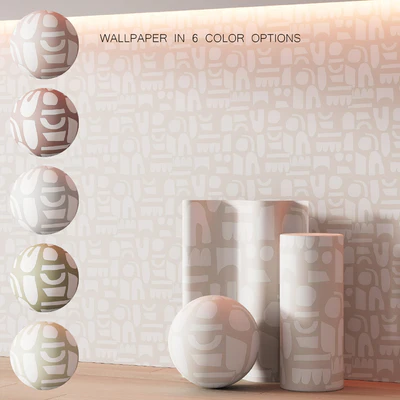 483 Paper Colliding Wallpaper by urbanroad 6 color options — Ver 1