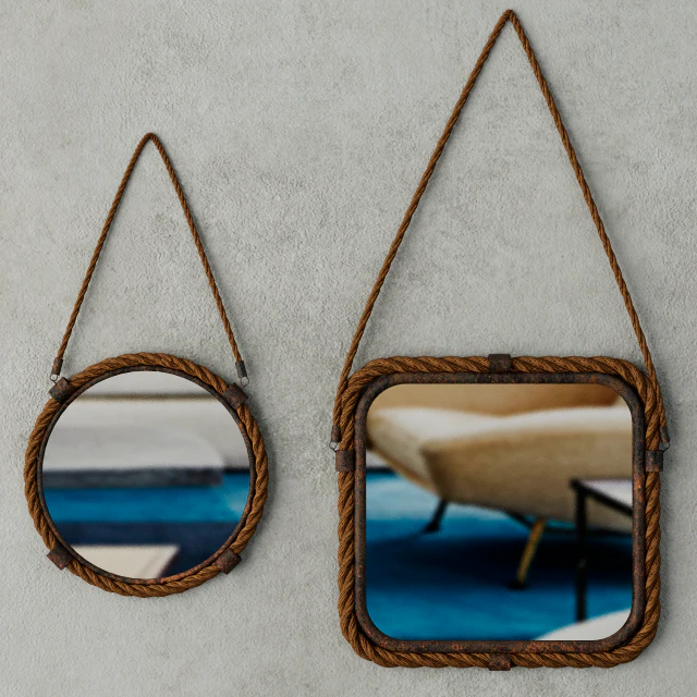 Molyneux Jute & Metal Mirror Set — Скачать