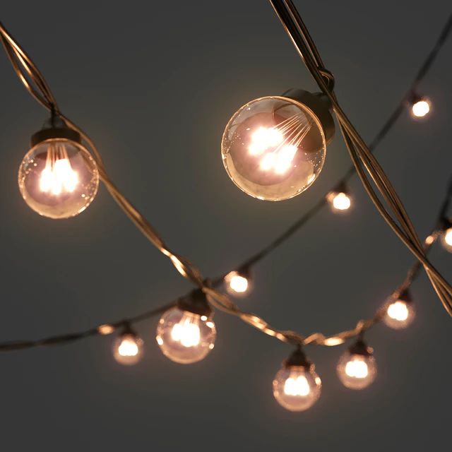 Editable Garland Galaxy Bulb String — Descargar
