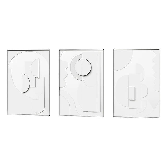 Wall Mural Modern Wall Decor for Living Room Abstract Art Painting with Frame in Brown — Descargar