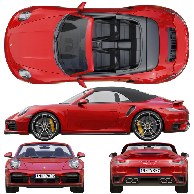 Porsche 911 Turbo S Cabriolet 2021 — Скачать