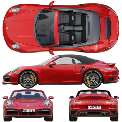 Porsche 911 Turbo S Cabriolet 2021 — Вид 2