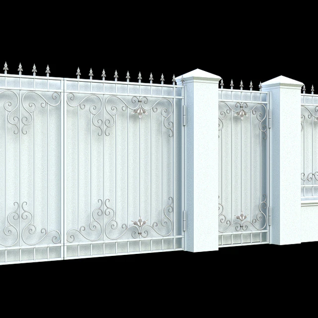 Fence with gates and wicket — Descargar