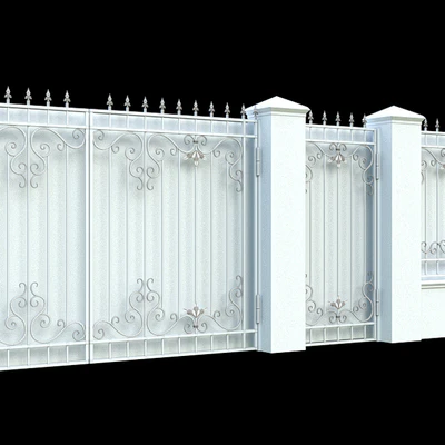 Fence with gates and wicket — Ver 2