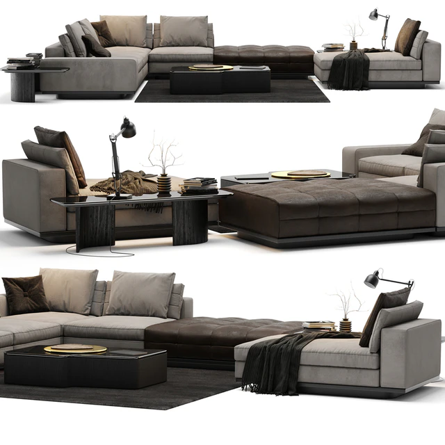 Minotti Lawrence Sofa A — Скачать