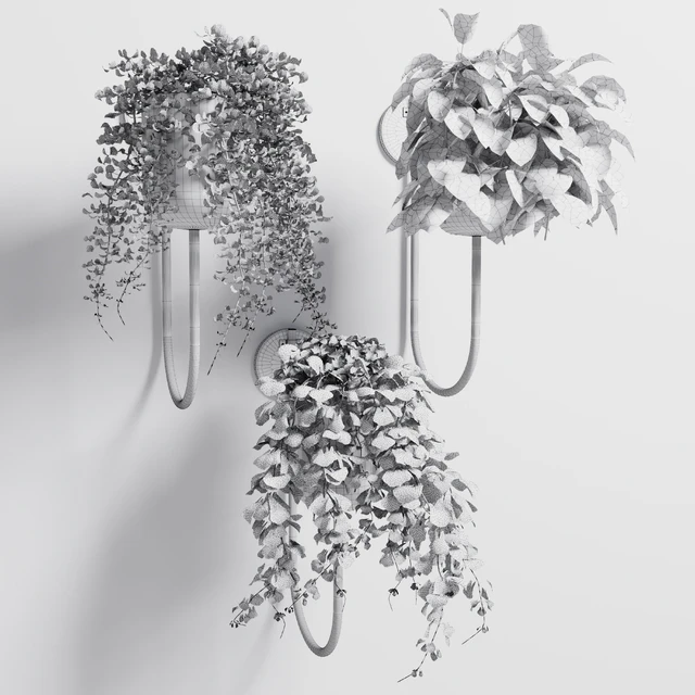 collection Indoor plant 101 vase metal stand wall plant — Descargar