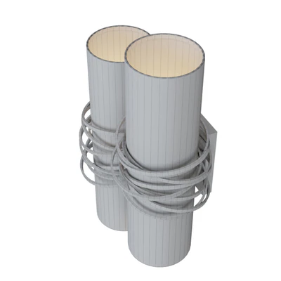 Bella Figura Tourbillion Double Wall Light — Ver 2