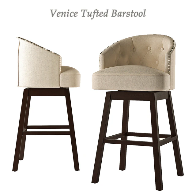 Venice Tufted Barstool — Скачать