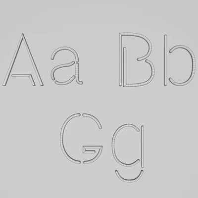Шрифт Neon Absolute Sans Latin — Вид 3