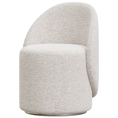 Nordic Boucle Round Vanity Stool — Вид 1
