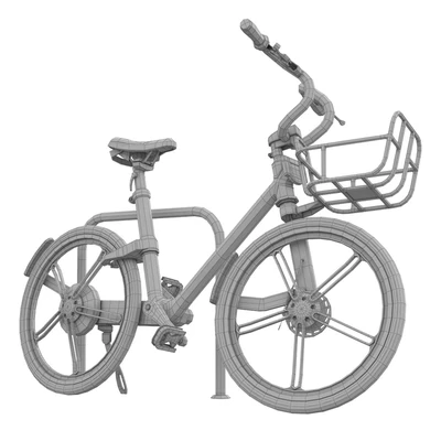 Bicycles in the parking area — View 2