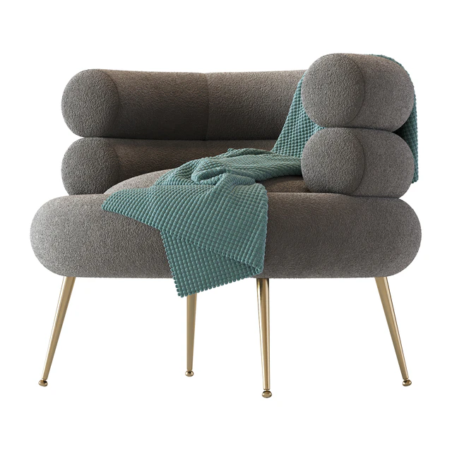White Barrel Lounge Chair — Скачать