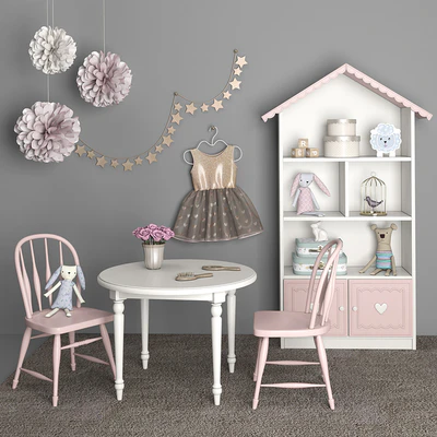 Furniture for children's room girls with decor 12 — Ver 2