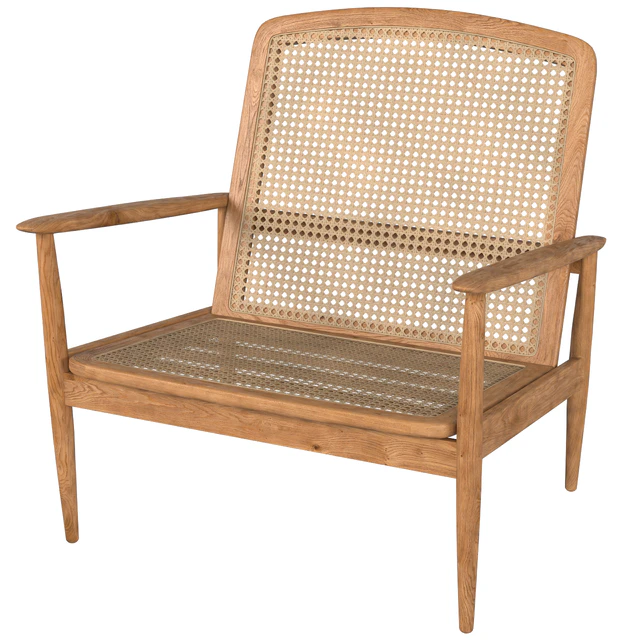Zara Home TEAK AND RATTAN ARMCHAIR — Descargar
