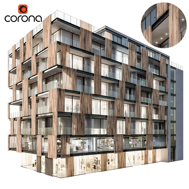 Modern residential building 04 — Descargar