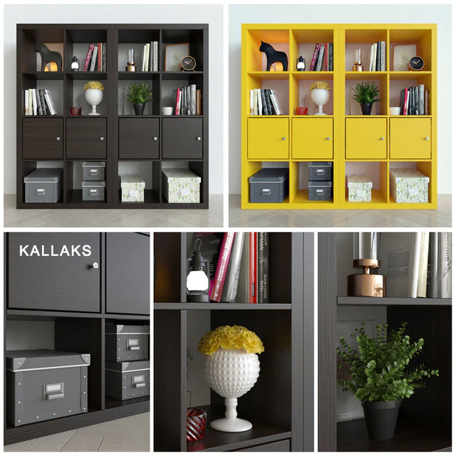 Стеллаж Ikea Каллакс/Kallaks с декором — Скачать