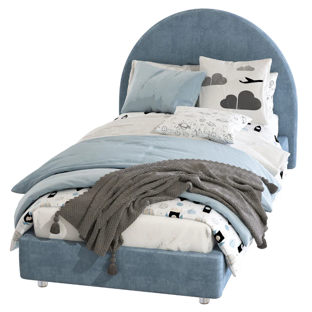 Кровать с мягким изголовьем 263 — Скачать