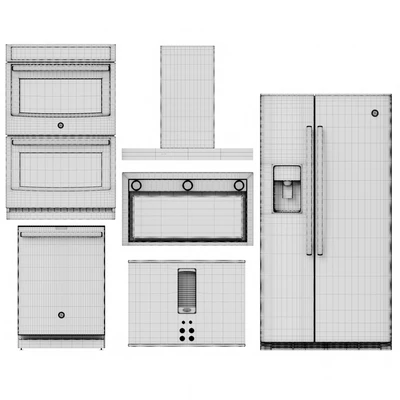 GE Profile 5 Piece Kitchen Appliance — Ver 2