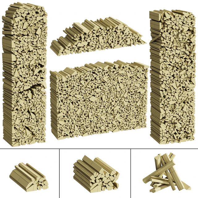 038 Firewood Logs 01 Packed Stacks 00 — Скачать