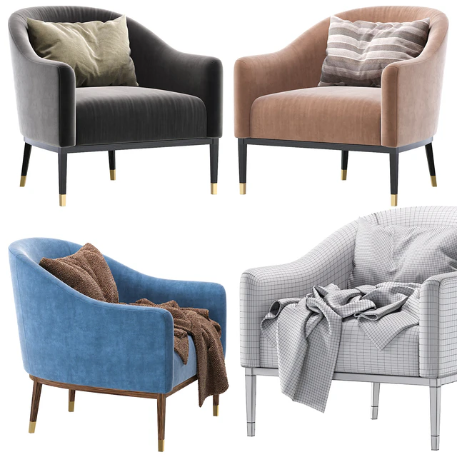 Armchair SHIPROK by Cazarina Interiors/Кресло ШИПРОК — Скачать