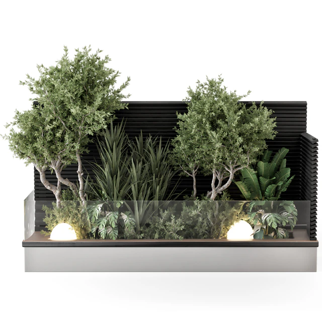 Backyard and Landscape Set Bush and Tree - Set 1139 — Descargar